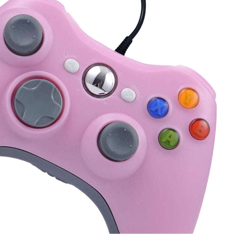 For XBOX 360 Console And PC USB Dual Vibration Wired Gamepad(Red)