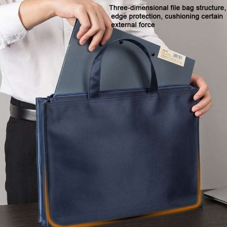Deli Portable Briefcase Large Capacity Business Casual Portable Storage Document Bag 63761