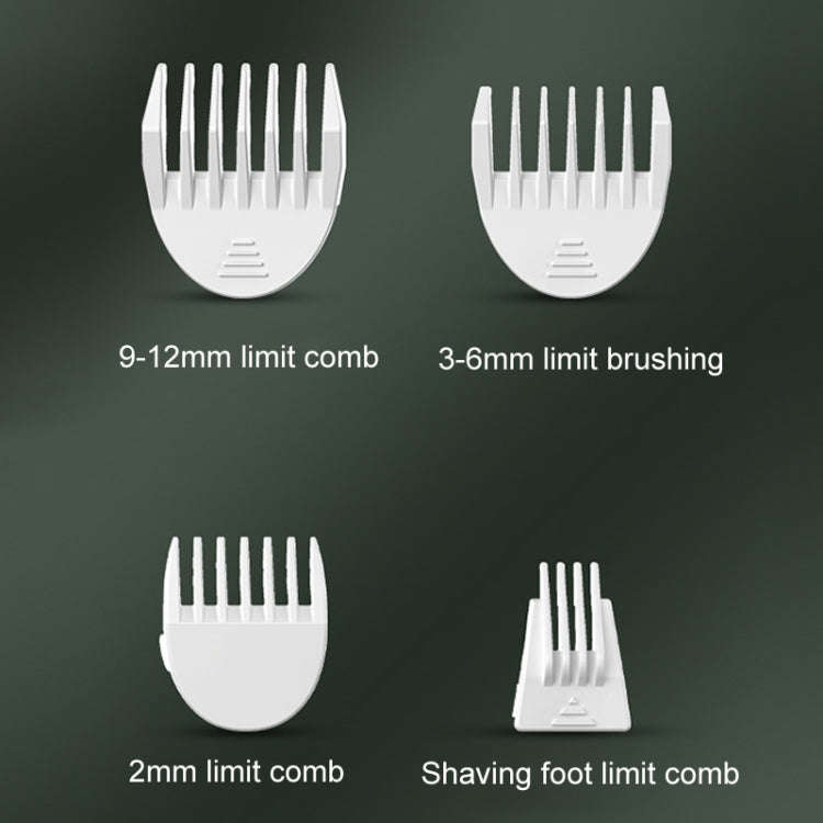 Pet Shaver Cat Dog Paw Hair Clipper Electric Fader, Color: 2 in 1 Green