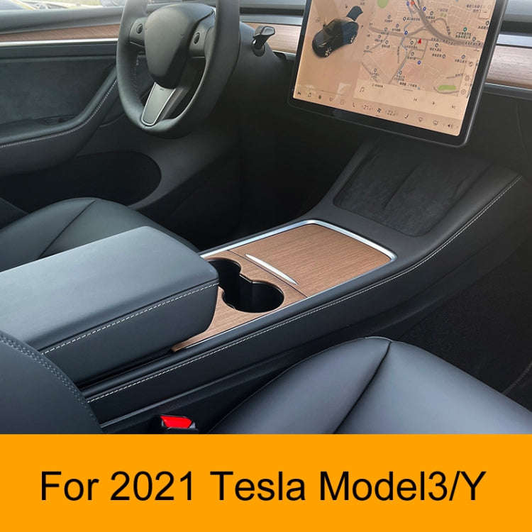 For Tesla Model3/Y Central Control Panel Modification Anti-Scratch Protective Sticker(Carbon Fibe...