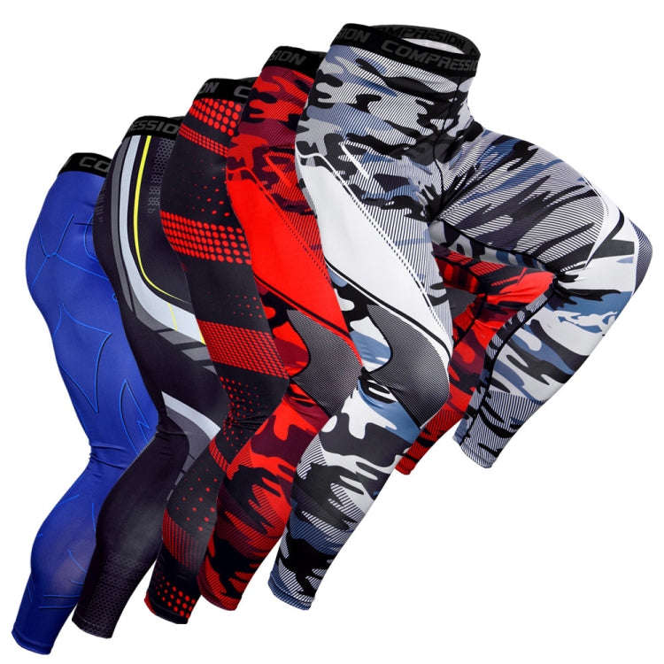 Quick-Drying Sports Pants Men Tight Fitness Basketball Pants, Size: L(KC171)