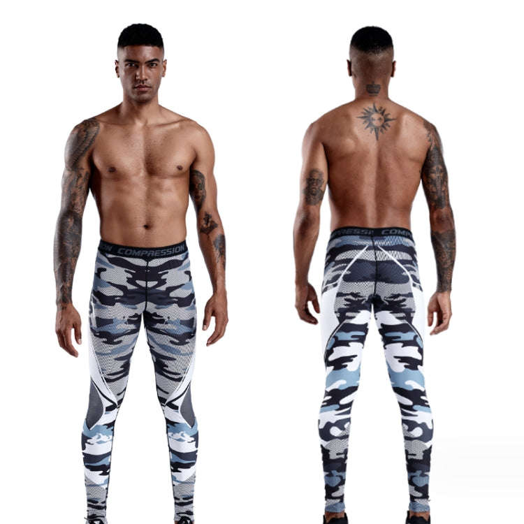 Quick-Drying Sports Pants Men Tight Fitness Basketball Pants, Size: L(KC174)