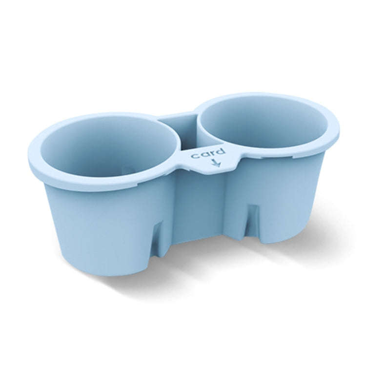 For Tesla Model3/Y Central Control Storage Silicone Cup Stopper(Blue)