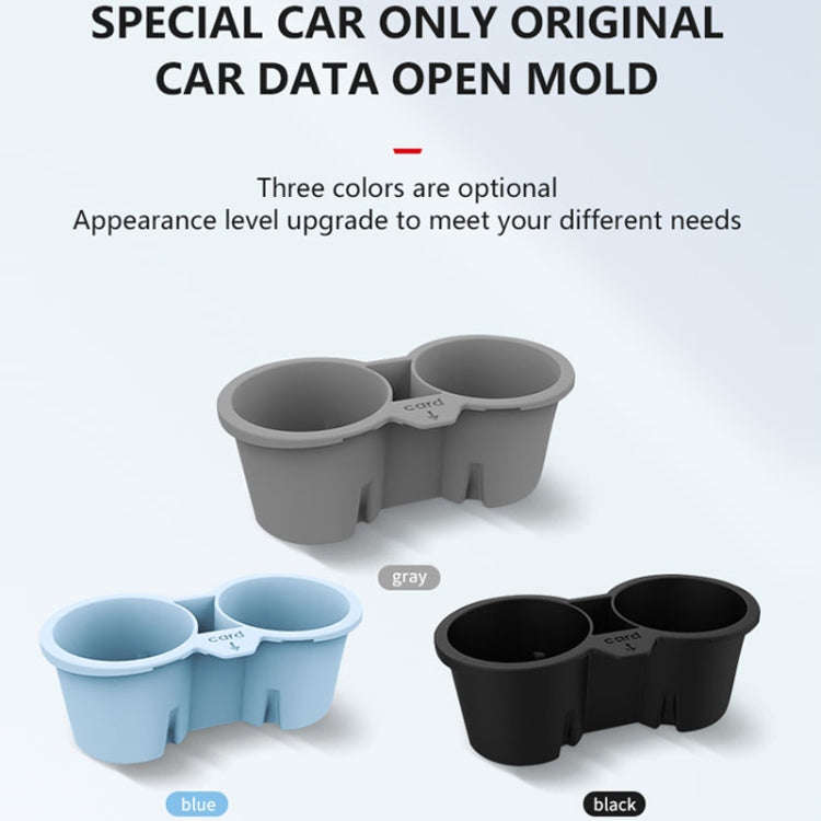 For Tesla Model3/Y Central Control Storage Silicone Cup Stopper(Grey)