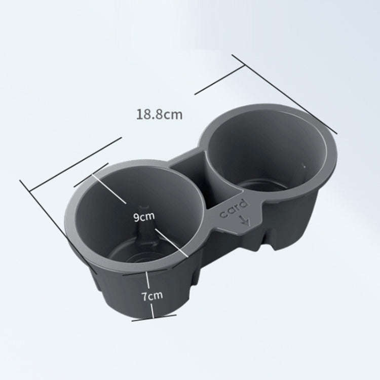 For Tesla Model3/Y Central Control Storage Silicone Cup Stopper(Grey)
