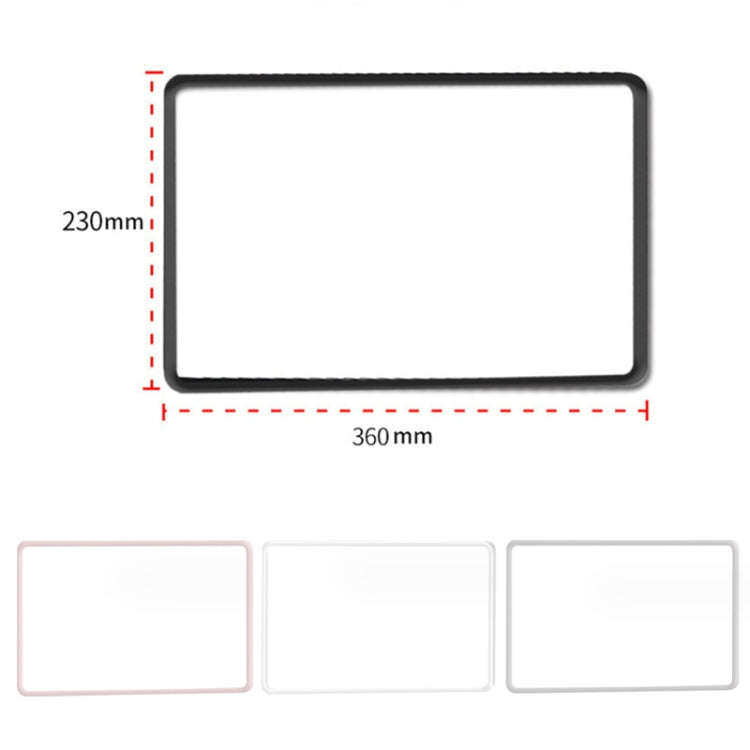 For Tesla Model3/Y Screen Bumper Protective Cover Silicone Frame(Black)