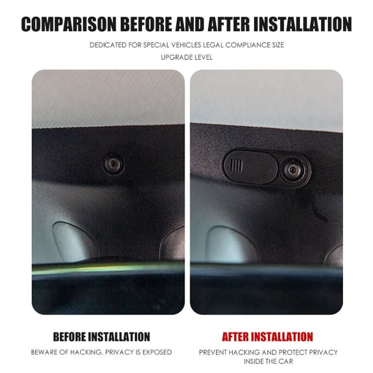 For Tesla Model 3/Y Camera Privacy Protection Sticker Cover(Black)