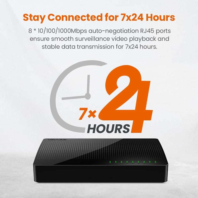 Tenda SG108 100/1000M Desktop Network Switch 8 Port Gigabit Desktop Switch Ethernet Switch LAN Hu...
