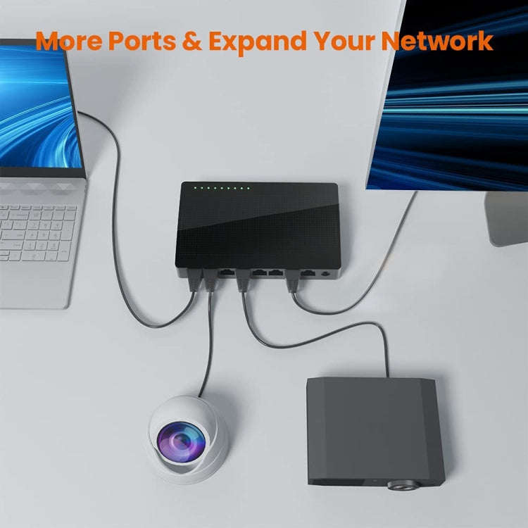 Tenda SG108 100/1000M Desktop Network Switch 8 Port Gigabit Desktop Switch Ethernet Switch LAN Hu...