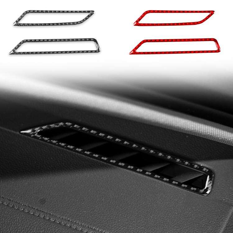 For Volkswagen Sagitar 2019-2023 2pcs /Set Left-Hand Drive Instrument Air Outlet Sticker(Black)