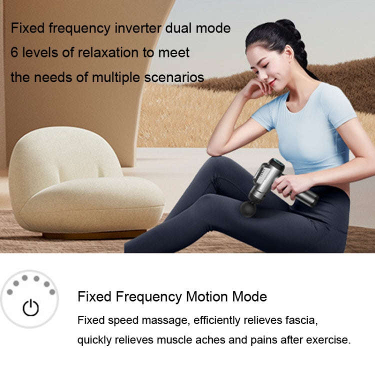 Konka 6 Speed Intelligent Fascia Gauge Muscle Relaxation Massager With 4 Massage Heads(Upgraded M...