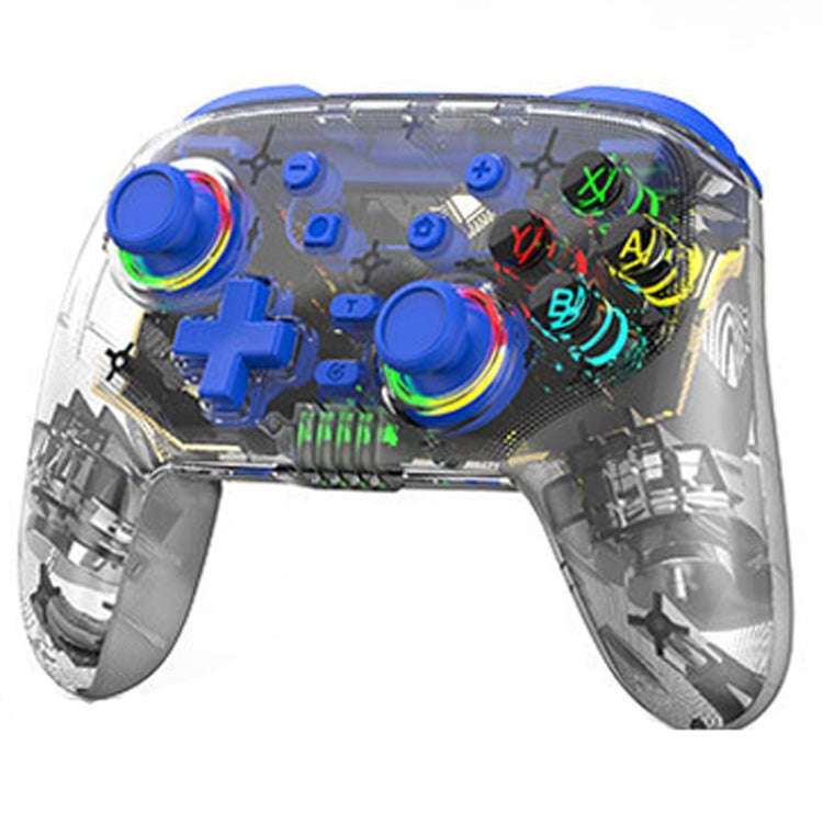 For PS3 / PS4 Dual Vibration Wireless Gamepad With RGB Lights(Blue)