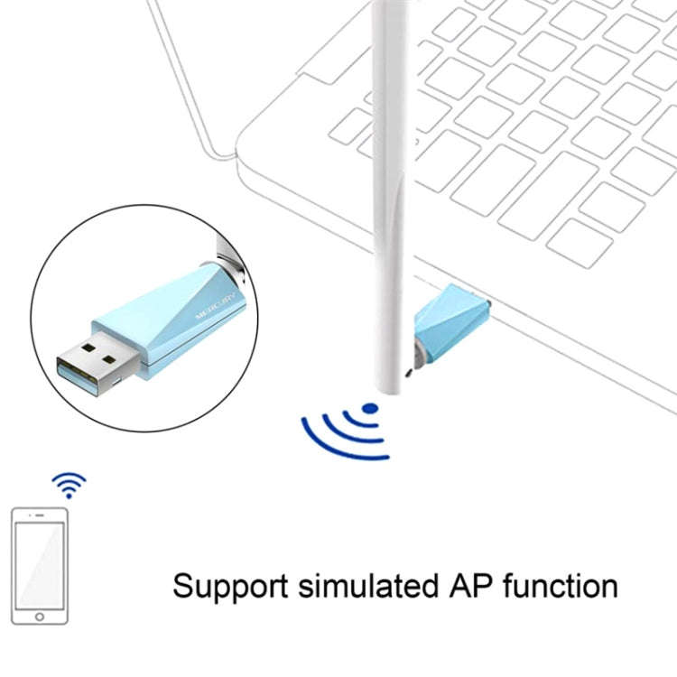 MERCURY MW150UH Mini USB Wireless Network Card Desktop Computer Laptop Wifi Receiver