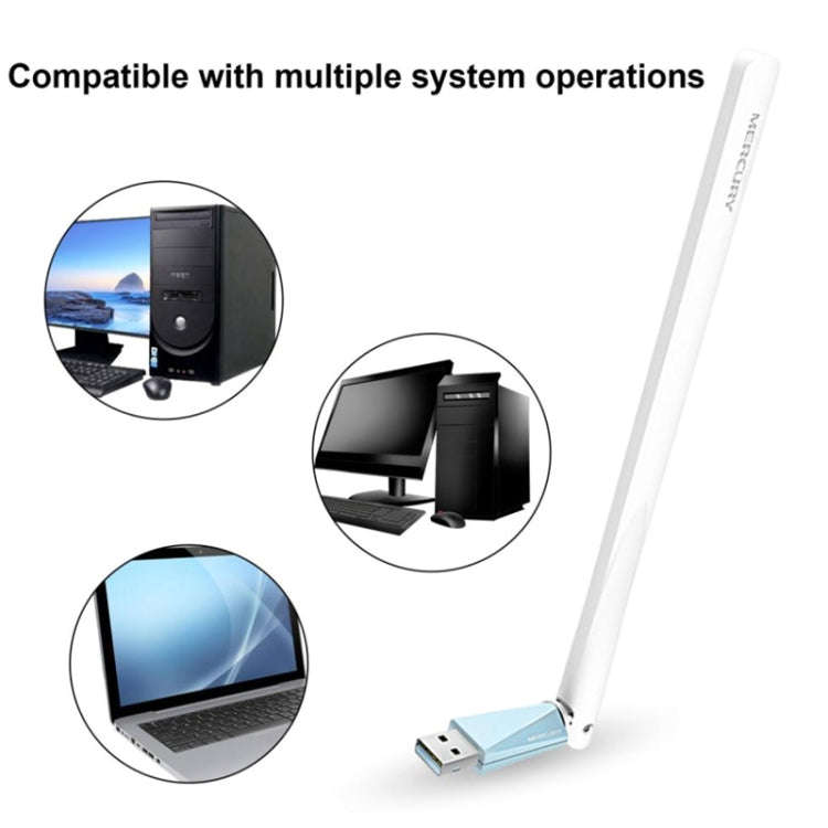 MERCURY MW150UH Mini USB Wireless Network Card Desktop Computer Laptop Wifi Receiver