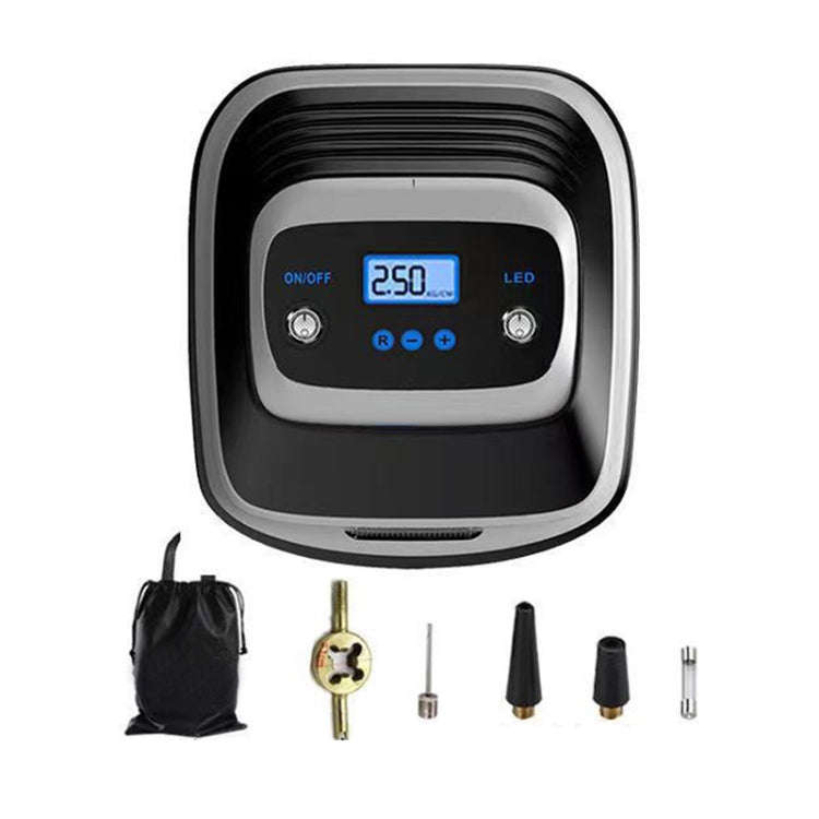 12V Metal Cylinder Smart Digital Display Portable Mini Tire Pump, Specification: No. 30 Automatic...