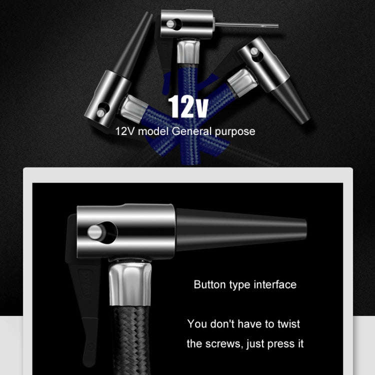 12V Metal Cylinder Smart Digital Display Portable Mini Tire Pump, Specification: No. 30 Automatic...