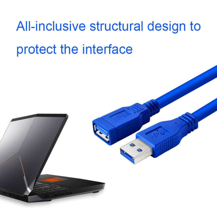 USB 3.0 Male To Female Computer Mouse Keyboard USB Extension Cable, Size: 1.5m(Blue)
