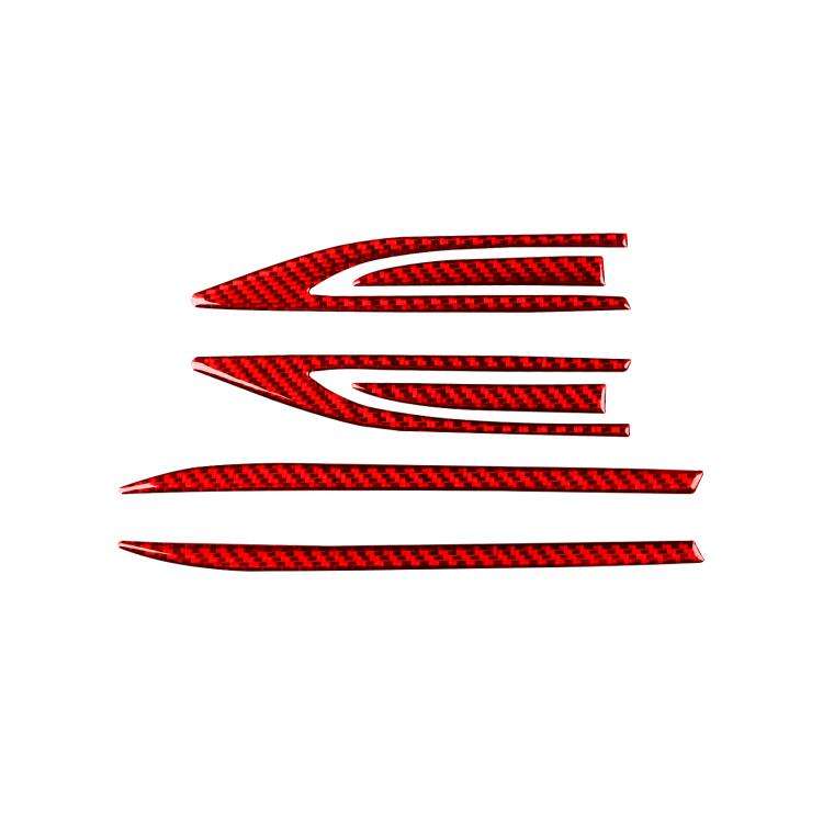 For Volkswagen Sagitar 2019-2023 6pcs /Set Left-hand Drive Fender Sticker(Red)