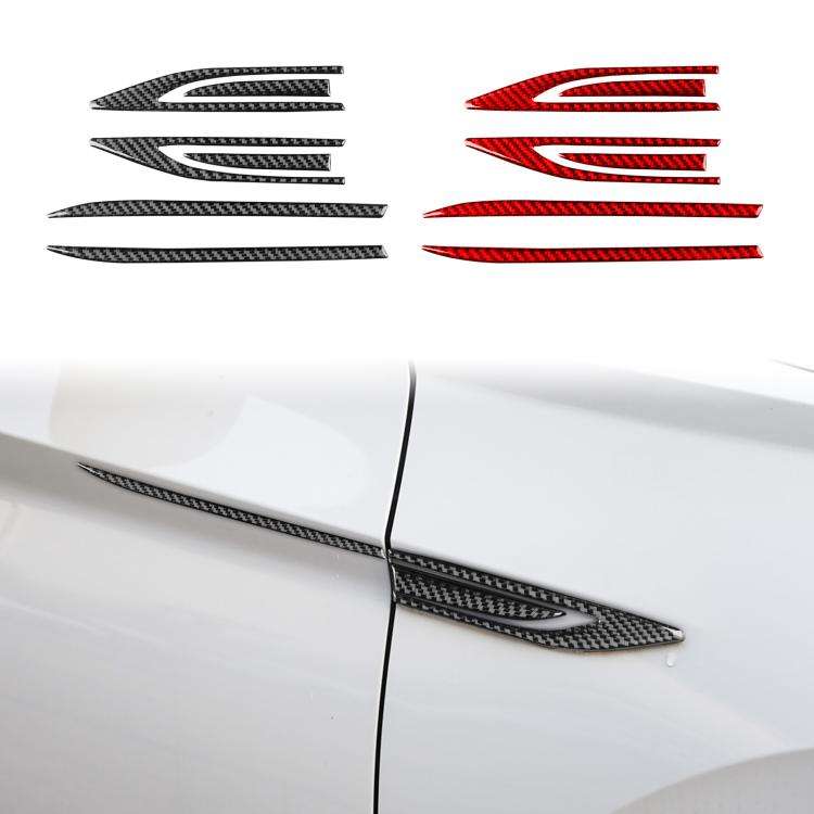 For Volkswagen Sagitar 2019-2023 6pcs /Set Left-hand Drive Fender Sticker(Red)