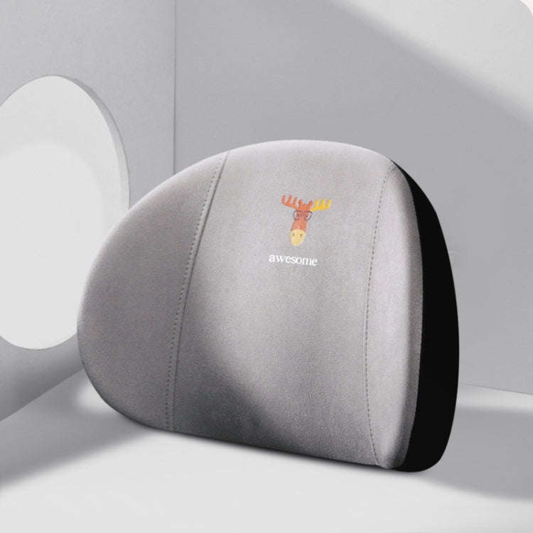 Car Memory Foam Neck Pillow Seat Spine Pillow, Color: Gray Lumbar Support