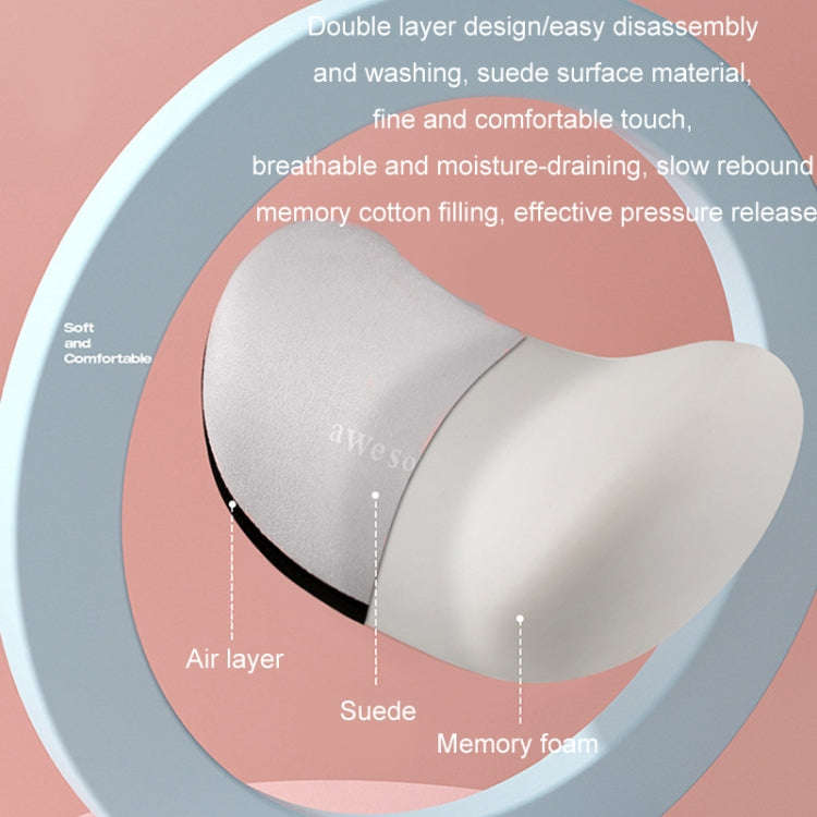 Car Memory Foam Neck Pillow Seat Spine Pillow, Color: Gray Headrest