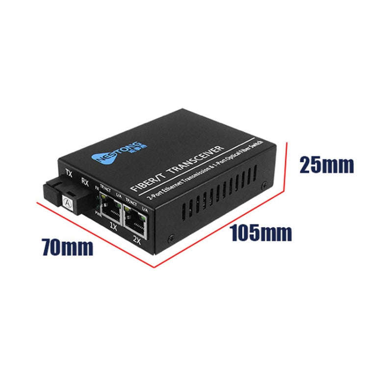 NESTONG 100M Single-Mode Fiber Optic Transceiver POE Photoelectric Converter,CN Plug