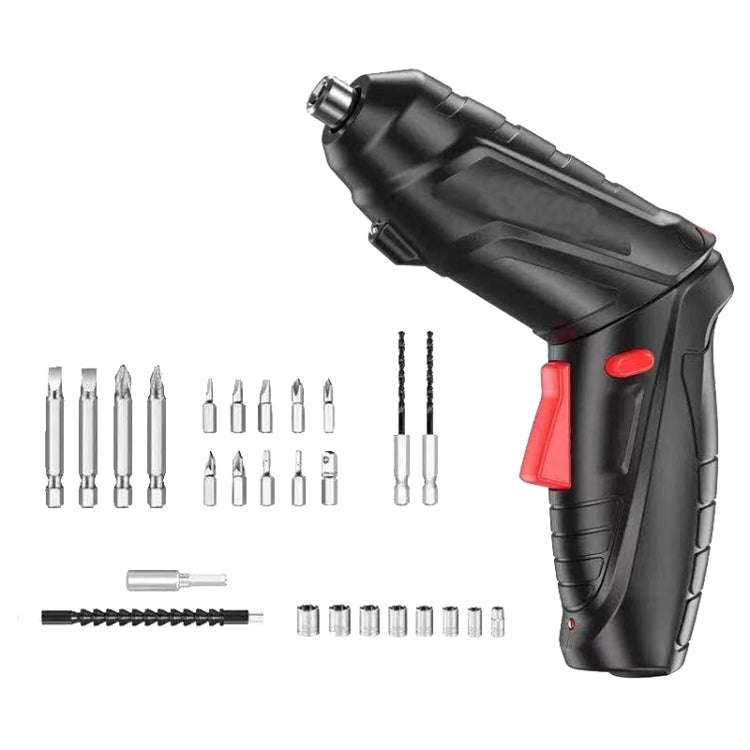30pcs/set Home Use Mini Rechargeable Multifunction Electric Screwdriver Electric Drill Tool Set