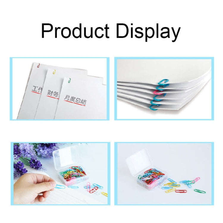 Deli 0024 100 pcs/box 2.8cm File Classification and Storage Color Paper Clips