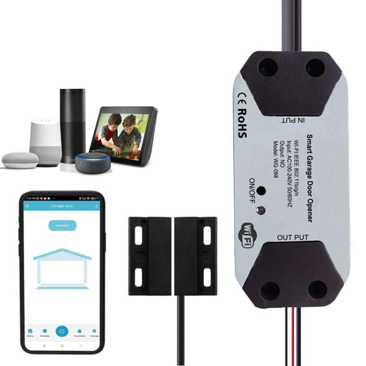 Tuya APP Remote Control WIFI Smart Garage Door Controller, Specification: EU Plug