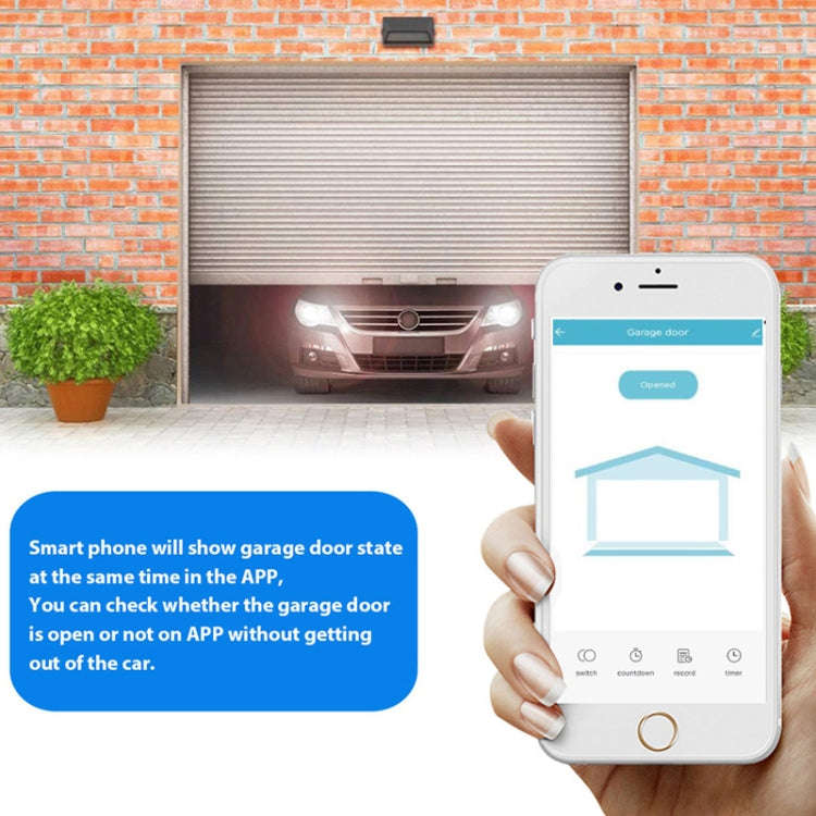 Tuya APP Remote Control WIFI Smart Garage Door Controller, Specification: EU Plug