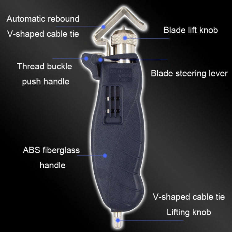HSD HS-325B Rotary Multi-Functional Cable Stripping Pliers With A Blade