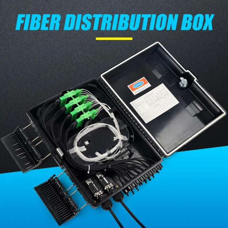 FTTH Distribution Box with 16 PLC Splitter Can Hold Up to 16 Subscribers Drop Cable