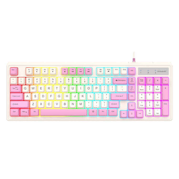 K-Snake Wired E-Sports Keyboard Mouse Mechanical Feel 98 Key Desktop Computer Notebook Keyboard, ...