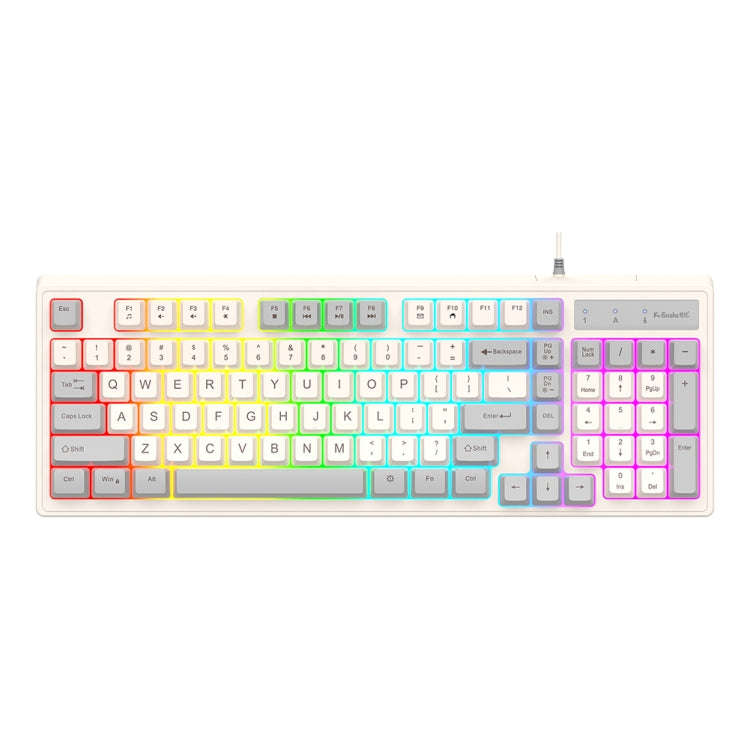 K-Snake Wired E-Sports Keyboard Mouse Mechanical Feel 98 Key Desktop Computer Notebook Keyboard, ...