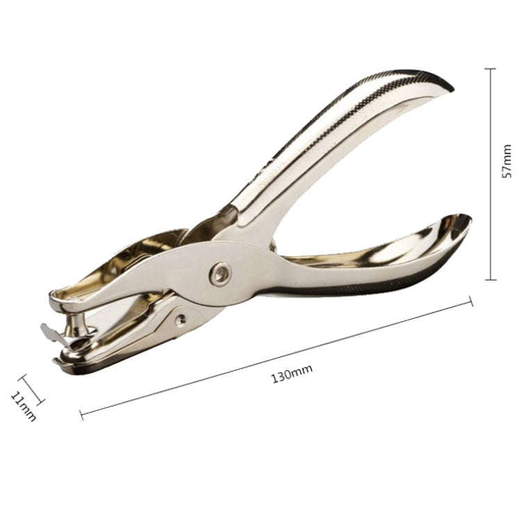 Deli 0114 Single Hole Punching Pliers Manual Mini Round Hole Paper Puncher(130x11x57mm)