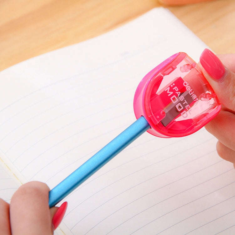 Deli 0578 Mini Cute Non-slip Pencil Sharpener Children Pencil Sharpener(Random Color Delivery)