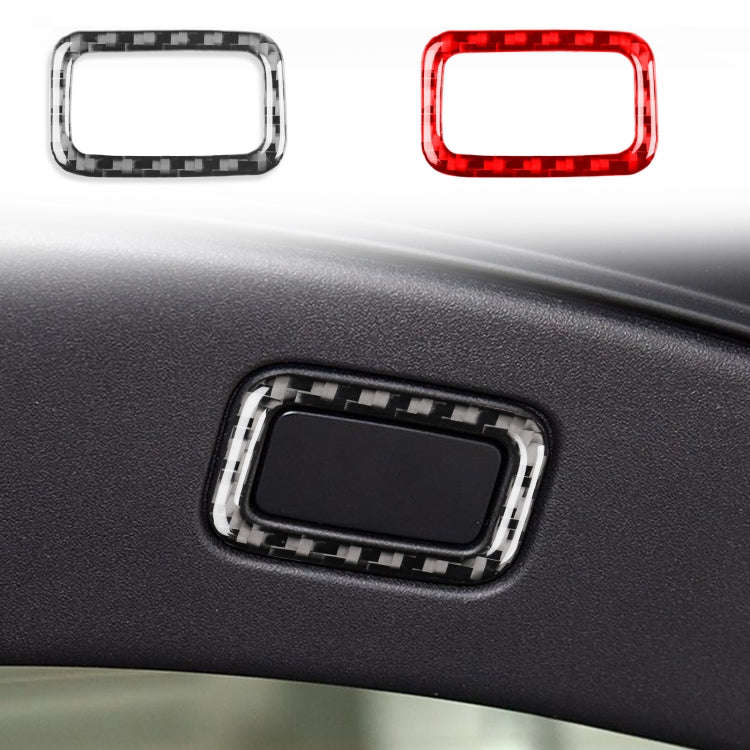 For Jaguar F-TYPE 2013+ Left And Right Drive Universal Trunk Button Sticker(Black)
