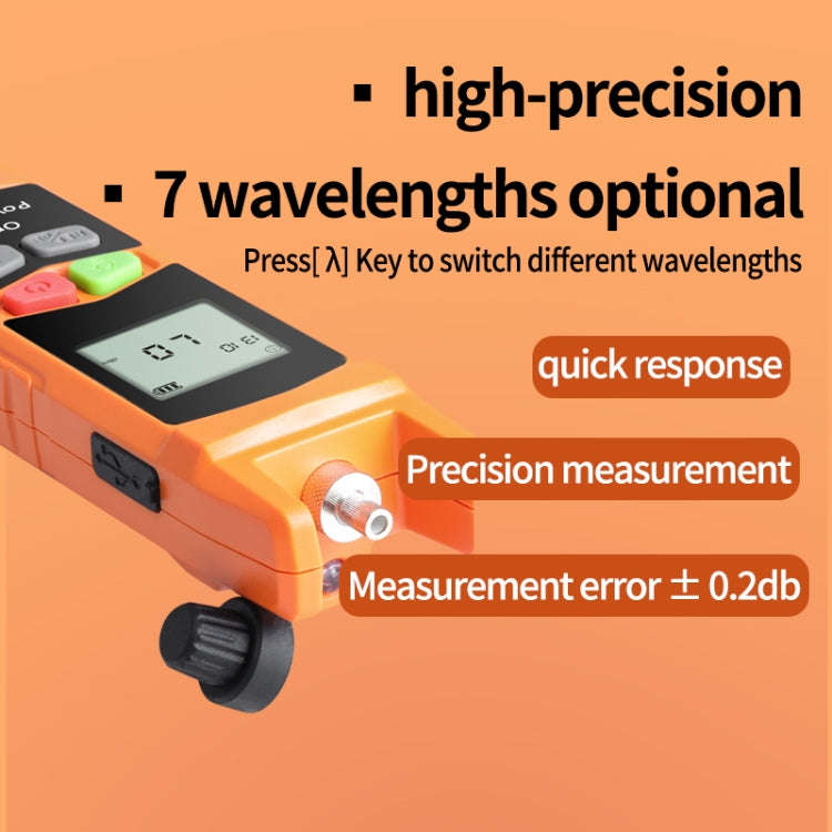 2-in-1 10-30mW Fiber Optic Red Light Pen + Optical Power Meter (-70+6dBm) Set