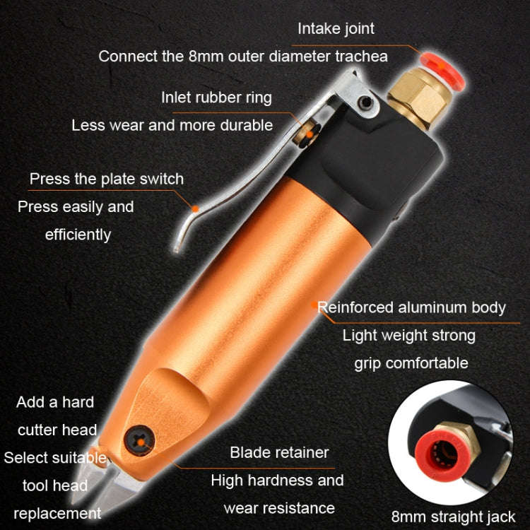 HSD HS-5+S2.1 Cut Metal Set 2 In 1 Pneumatic Snip Plier Cutting Metal Plastic Model Scissor Tool