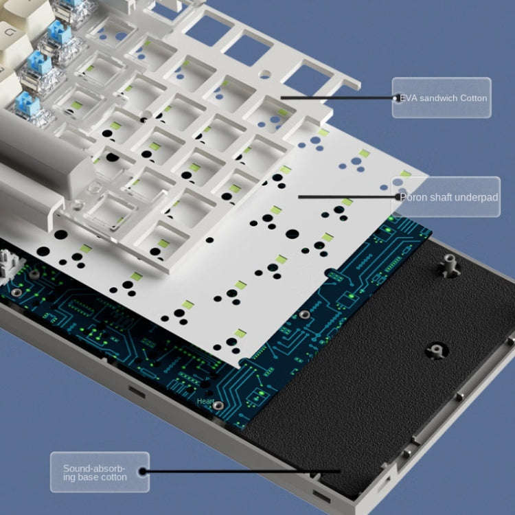 LANGTU LT84 Mechanical Luminous Keyboard, Style: Wired Single-mode Green Shaft (White)