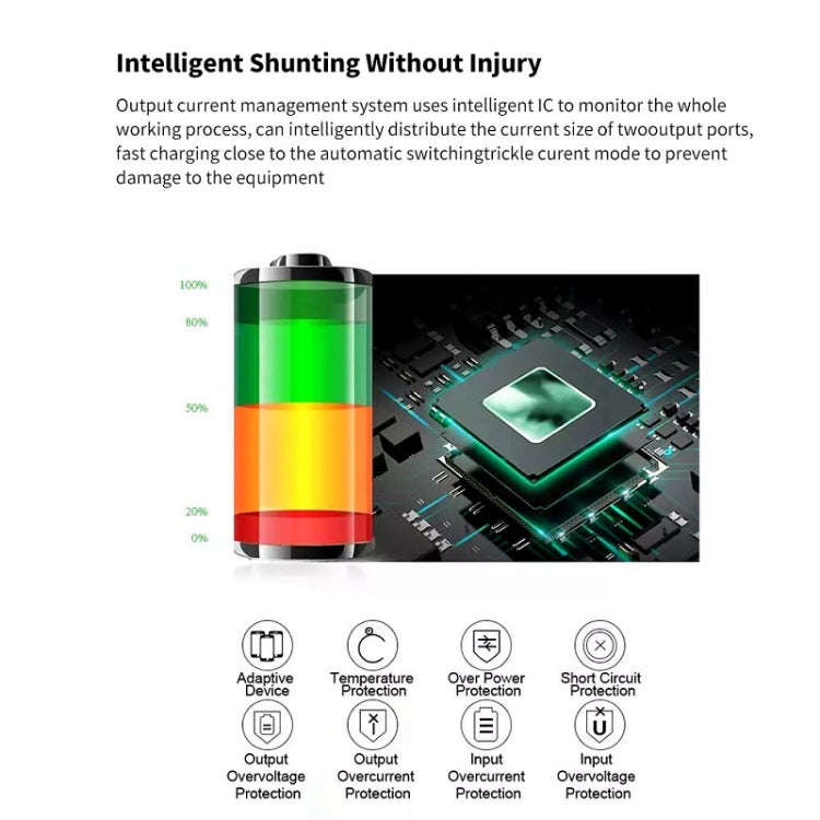 Mini Multifunctional Dual USB Digital Display Car Charger(Red)