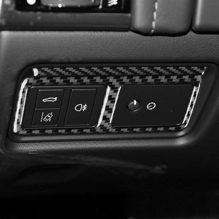 For Jaguar F-TYPE 2013+ Left And Right Drive Universal Headlight Switch Decorative Sticker(Black)