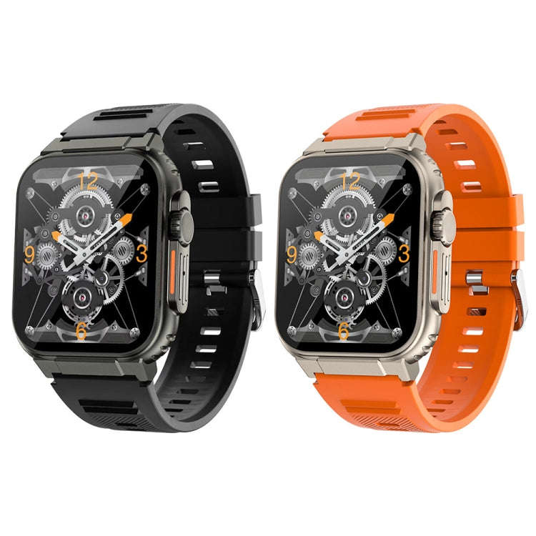 A70 1.96 Inch Health Monitoring Multifunctional IP68 Waterproof Bluetooth Call Smart Watch(Black)