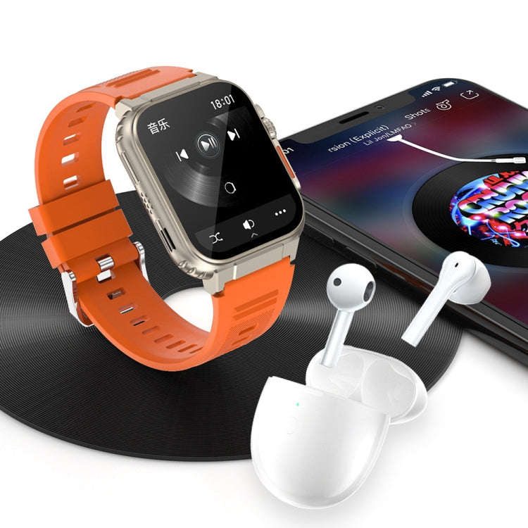 A70 1.96 Inch Health Monitoring Multifunctional IP68 Waterproof Bluetooth Call Smart Watch(Black)