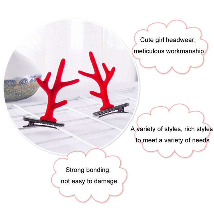 1pair Christmas Hair Accessories Cute Hairpins For Children, Color: Mushroom Bell