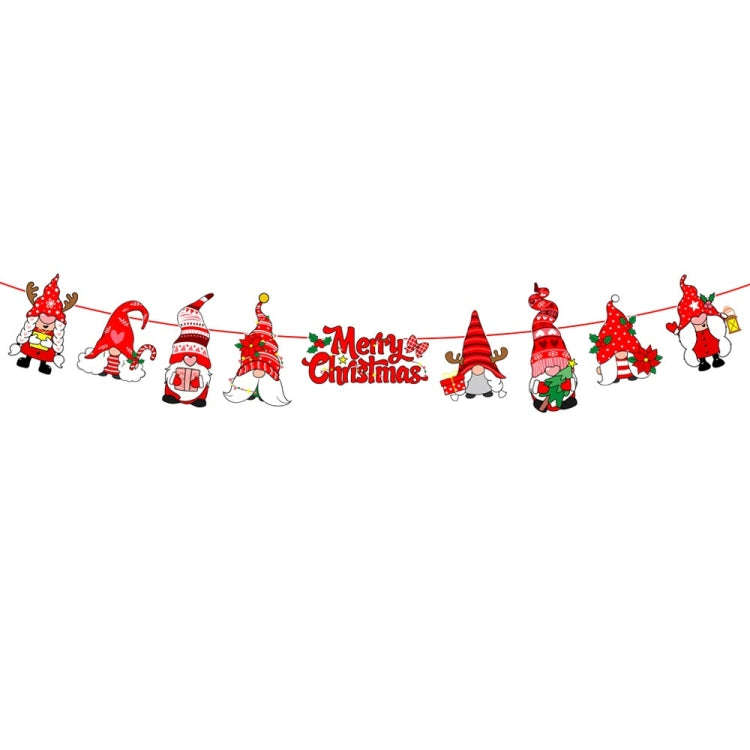 Christmas Alphabet Pull Flag Holiday Party Venue Decoration, Model: HL025