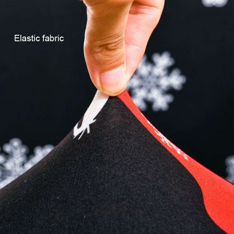 Stretch Chair Cover Office Armrest Lift Computer Chair Seat Cover, Size: L(Happy Christmas Red)