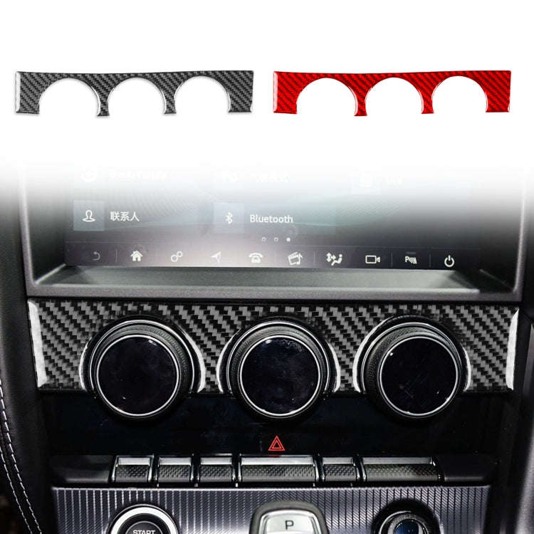 For Jaguar F-TYPE 2013+ Left and Right Drive Universal Air Conditioner Knob Decorative Sticker(Red)