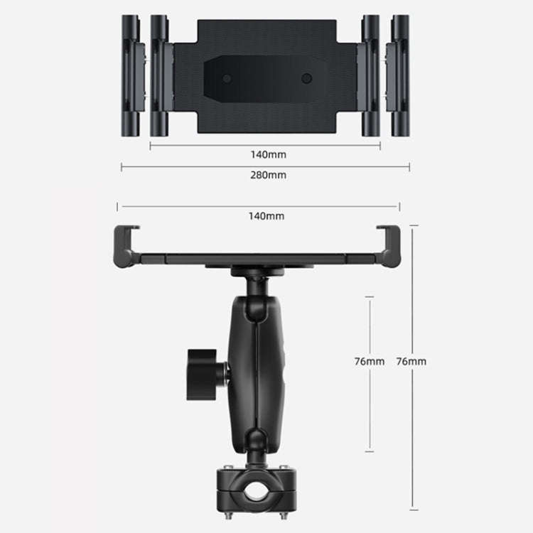 Car Rear Seat Folding Stretchable Headrest Tablet Bracket, Color: Metal Clamp Arm