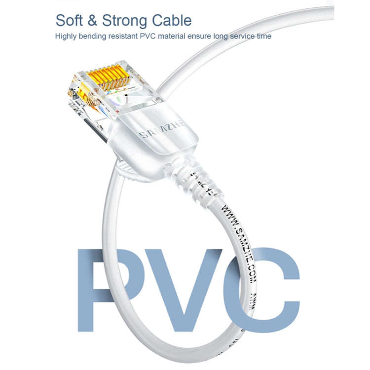 SAMZHE Cat6A Ethernet Cable UTP Network Patch Cable 3m(White)